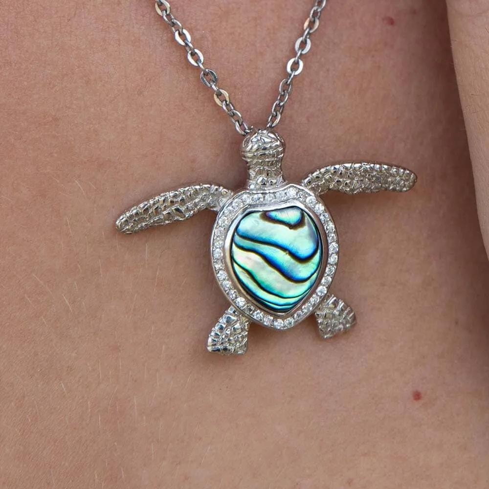 Abalone Hawaii Kai Honu Pendant