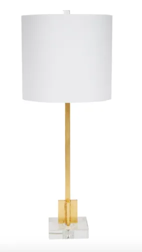 ABITA BUFFET LAMP, GOLD LEAF