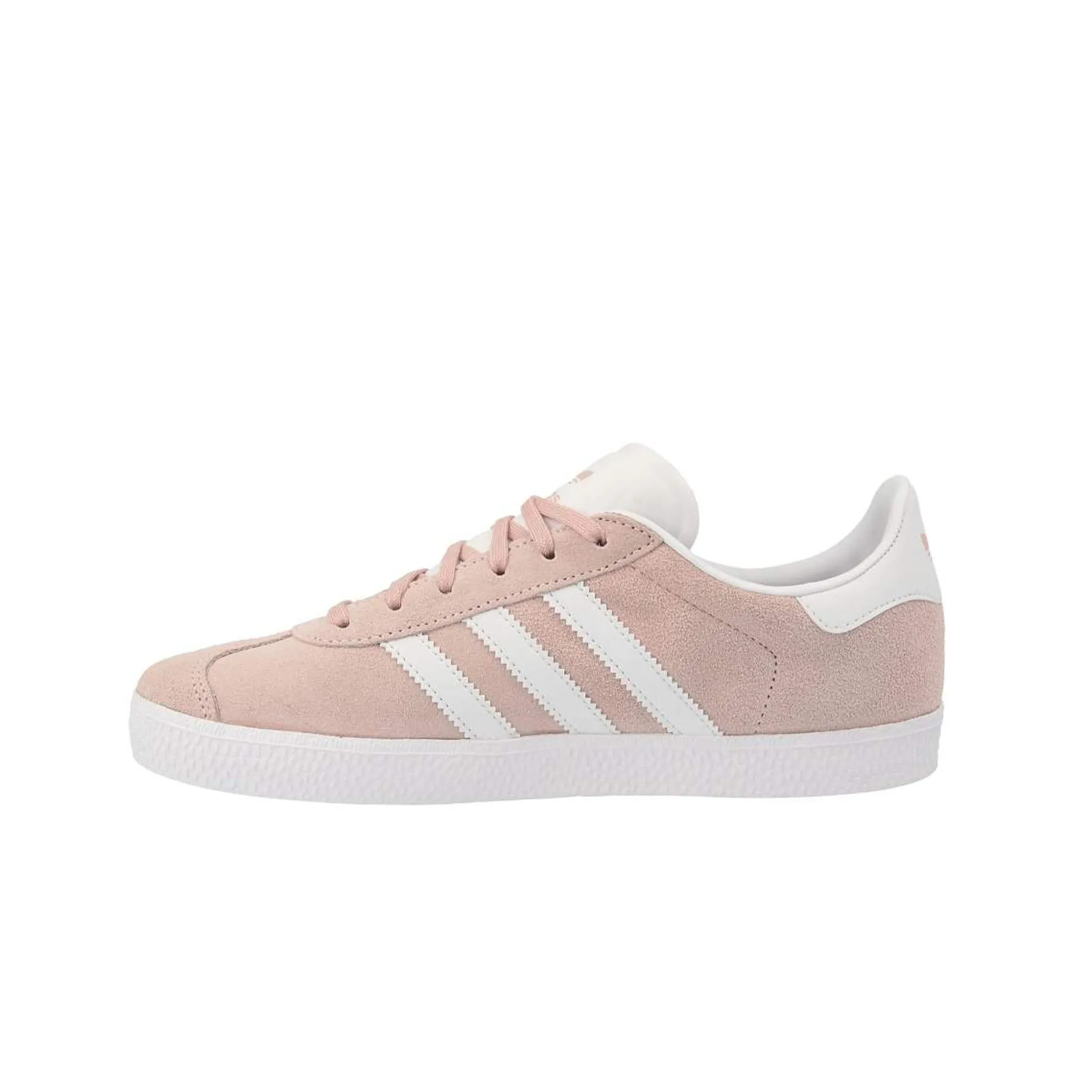 Adidas Gazelle J Lace-Up Pink Suede Leather Kids Trainers BY9544