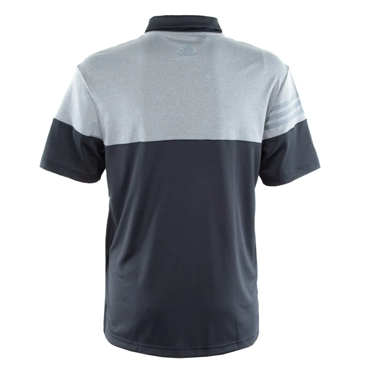 adidas Men's Heathered 3-Stripes Colorblocked Polo