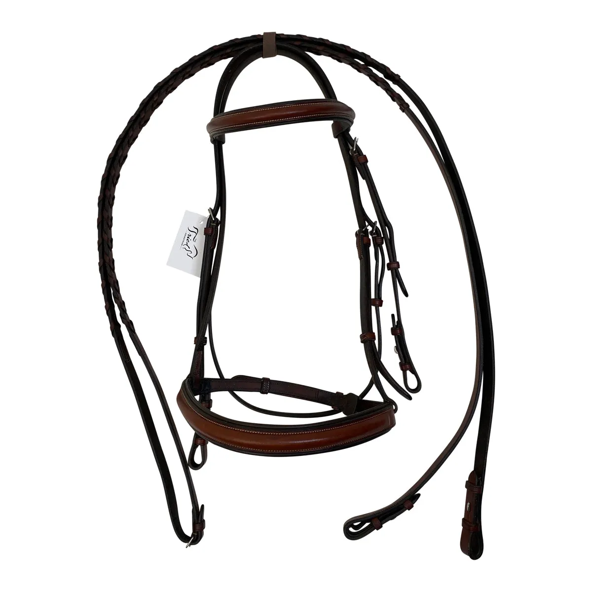 Americana Plain Raised Bridle in Hazelnut - Full