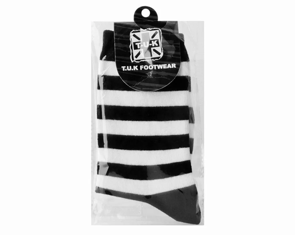 Black & White Stripe T.U.K. Men’s Sock