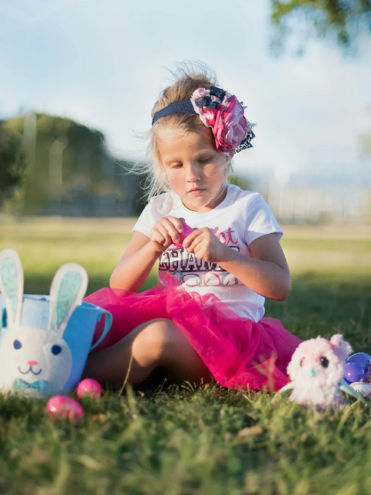 Egg Hunt Champ Girls Easter Shirt