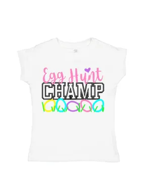 Egg Hunt Champ Girls Easter Shirt