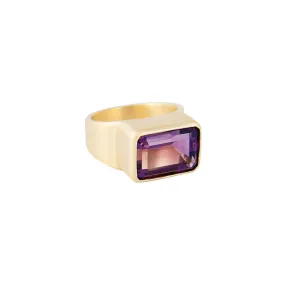 Fairley Amethyst Cocktail Ring - Gold