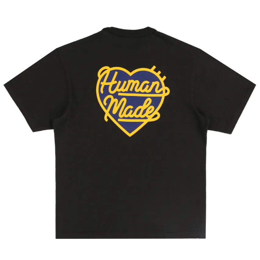 Human Made Navy Heart Badge Tee Black