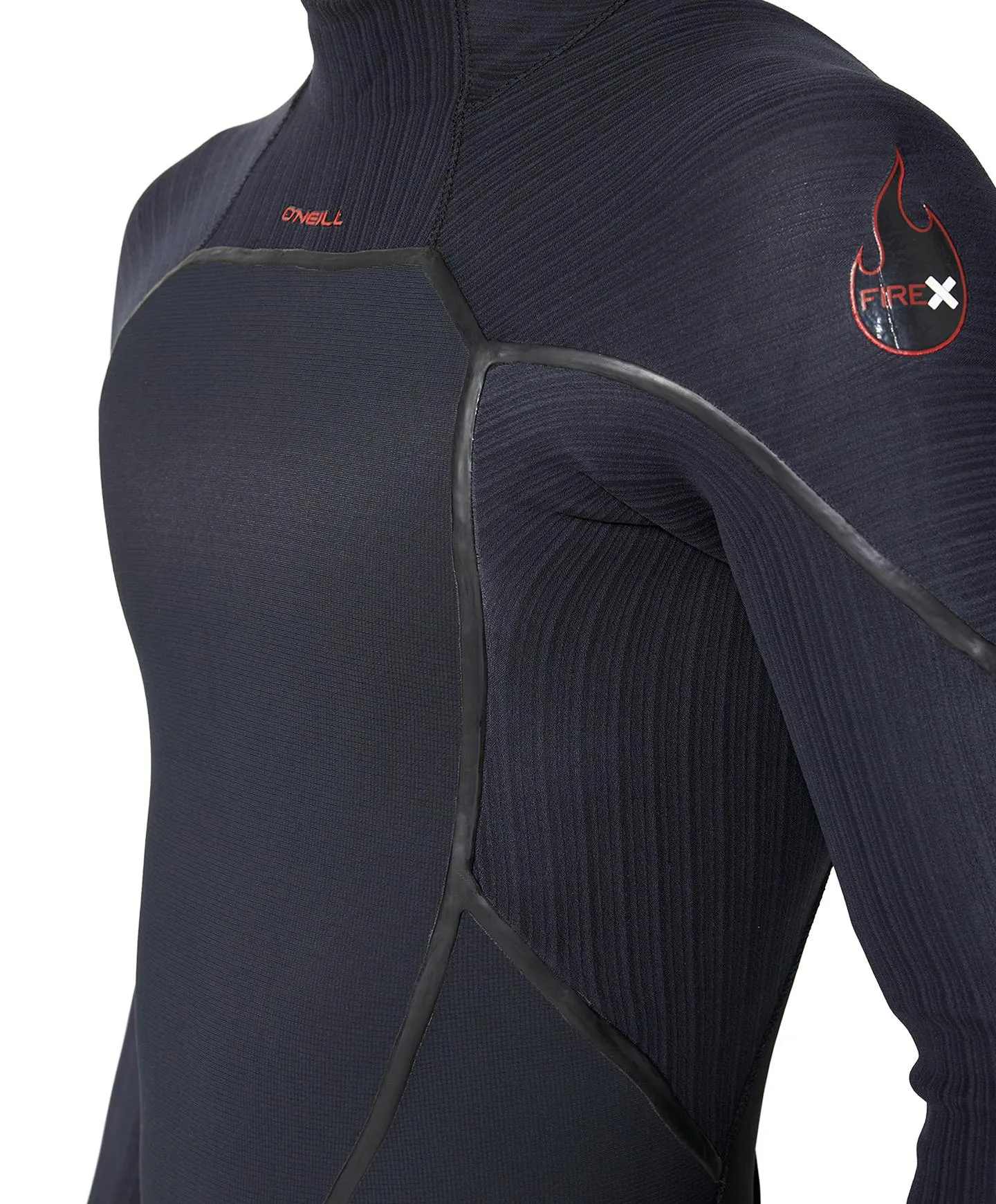 HyperFire X 3/2mm Steamer Back Zip Wetsuit - Black