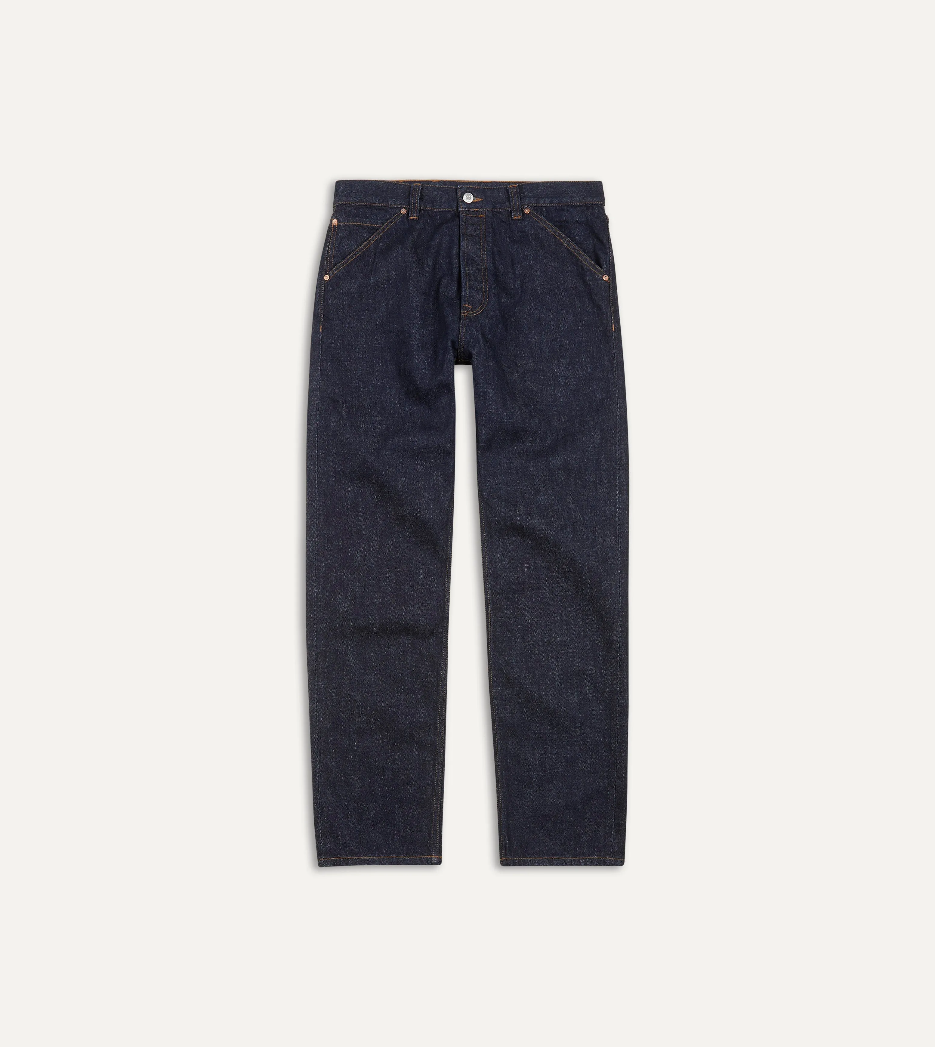 Indigo Rinse 14.2oz Japanese Selvedge Denim Five-Pocket Jeans