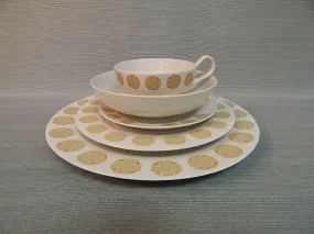 Iroquois China Co. Medallion Place Setting  - Set of 5 Pieces