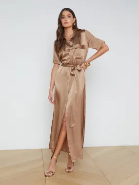 Klement Silk Shirt Dress