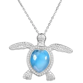 Larimar Hawaii Kai Honu Pendant