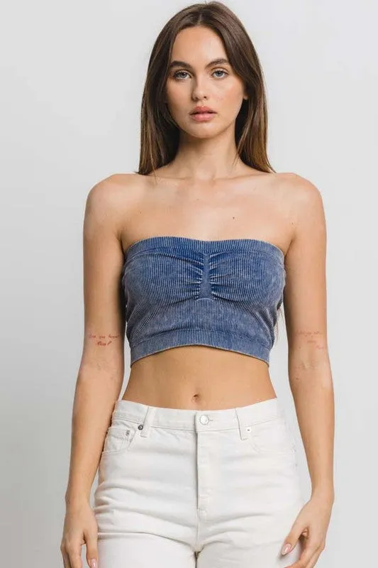 Mineral Wash Seamless Tube Top