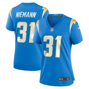 Nick Niemann Los Angeles Chargers Nike Women's Game Player Jersey - Powder Blue