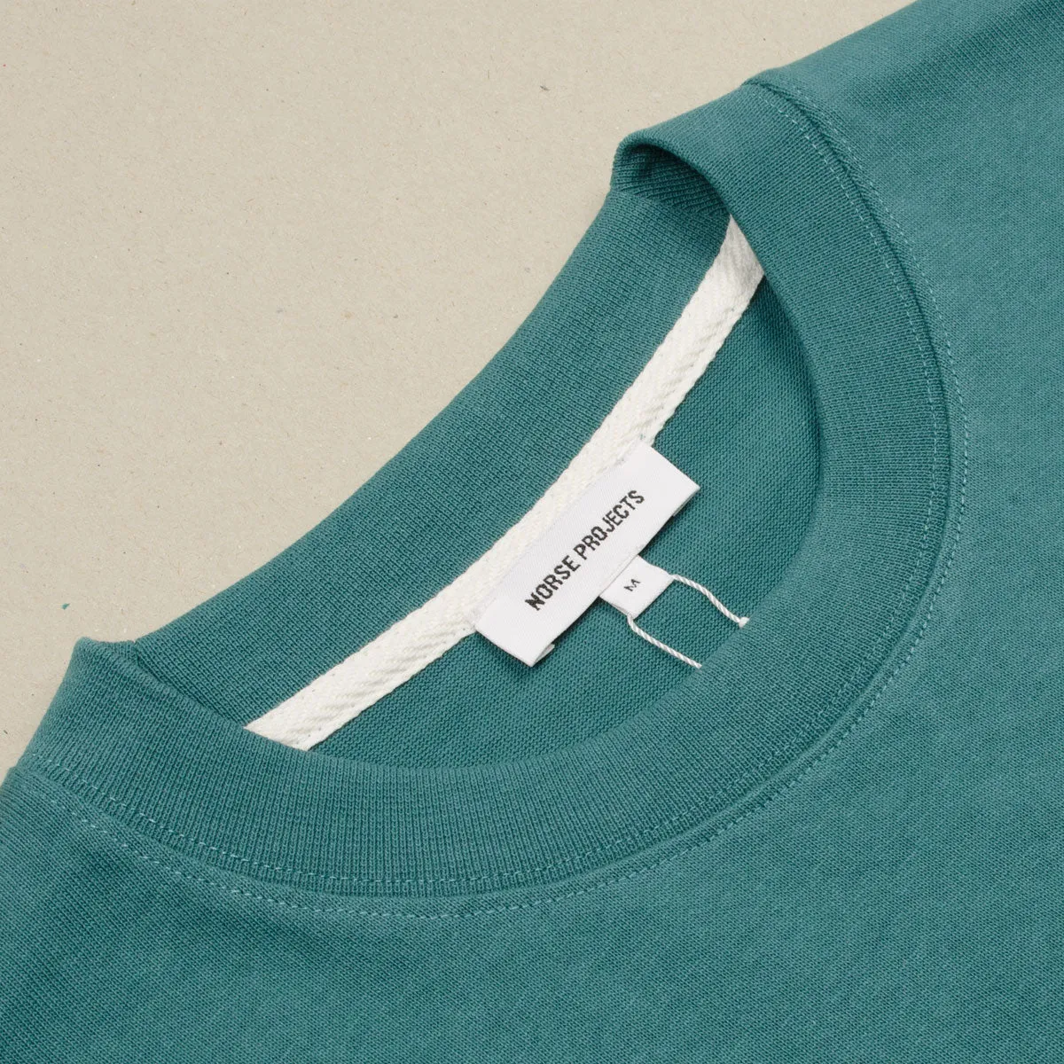 Norse Projects - Johannes Heavy Logo T-shirt - Sea Blue