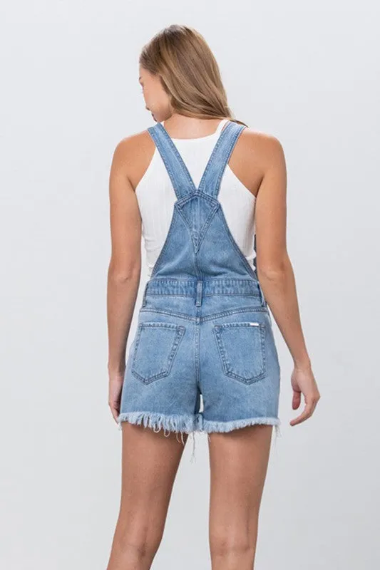 OVERALL DENIM SHORTS