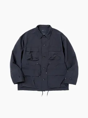 Paper Touch Feather Blouson Navy