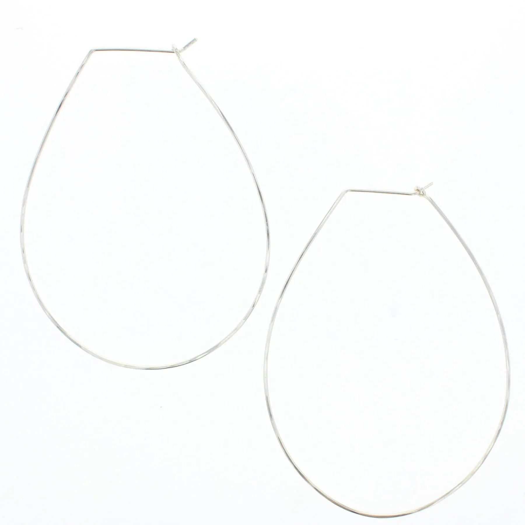 Pear Hoop Earrings