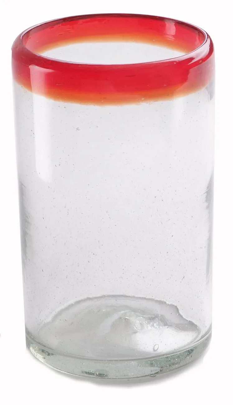 Red Rim Tumbler - 16 oz - Set of 6