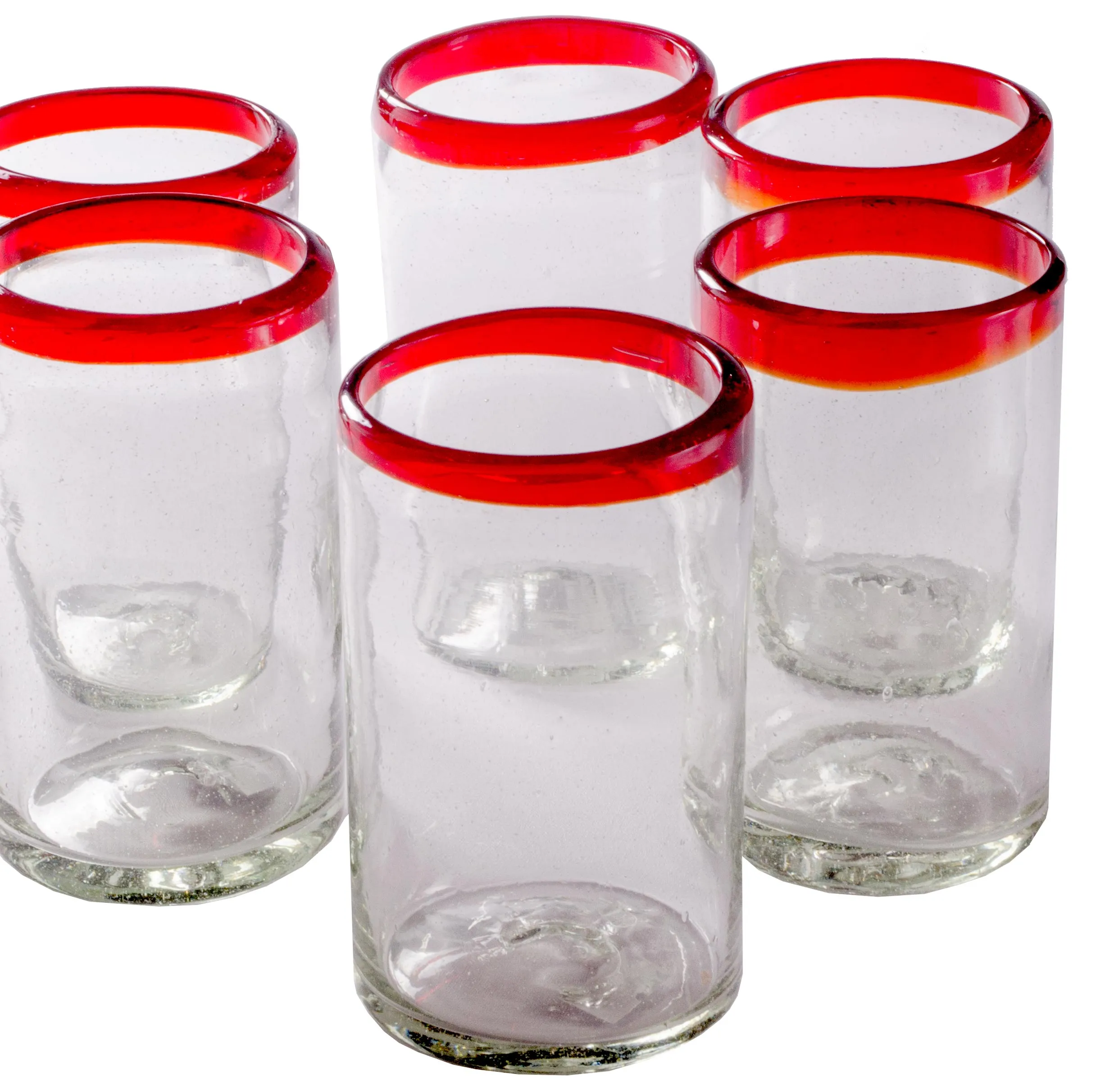 Red Rim Tumbler - 16 oz - Set of 6