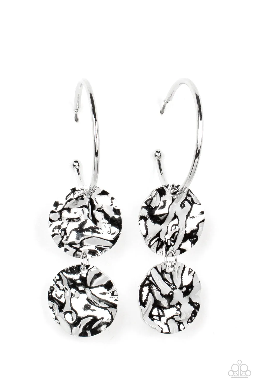 Sending Shock Waves Silver-Earrings