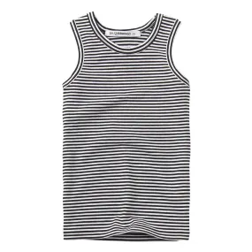 Singlet Black/White Stripes