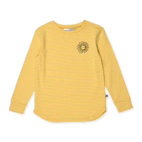 Sleepy Daisy LS Tee Mustard Stripe