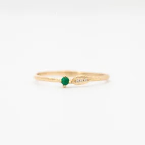 Sprout Emerald Ring