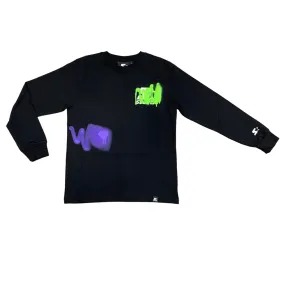 Starter Long sleeve t-shirt with prints for boys 1115 UB ST black