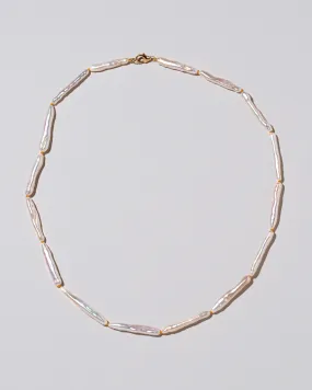 Stick Pearl Strand Necklace - Natural