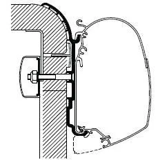 Thule Omnistor Burstner Series 5 Awning Adapter (Set of 3) 308025