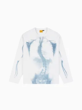 Wave Bones Terry LS Shirt White